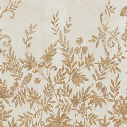 Jardin de Diane ivoire/doré Collection Panoramas 4 Papier peint panoramique Casamance