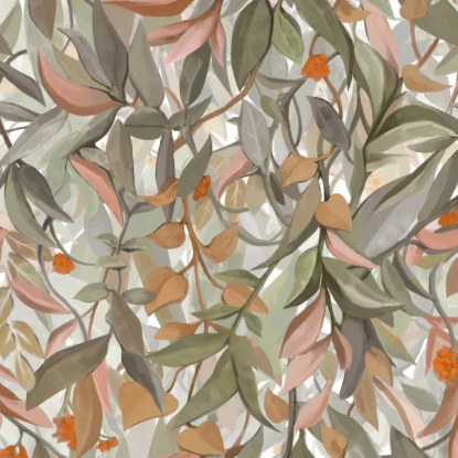 Solandra ivoire/vert amande Collection Panoramas 4 Papier peint Casamance