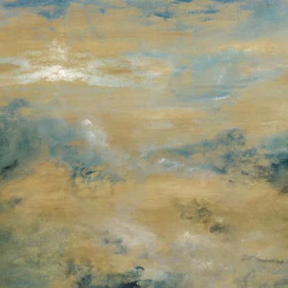 Heure dorée pétrole/doré Collection Panoramas 4 Papier peint panoramique Casamance