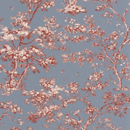 Arbre bleu orage Collection Les belles toiles de Jouy 2 Casadeco