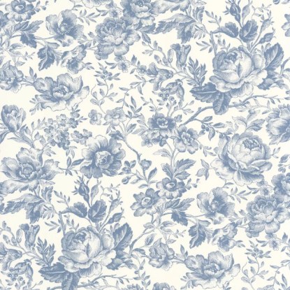 Célestine bleu encre Collection Les belles toiles de Jouy 2 Casadeco