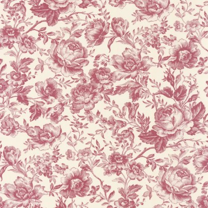 Célestine rouge grenat Collection Les belles toiles de Jouy 2 Casadeco