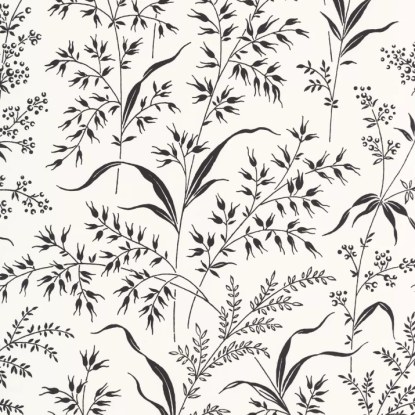 Grass field fusain Collection Soliflore Casadeco