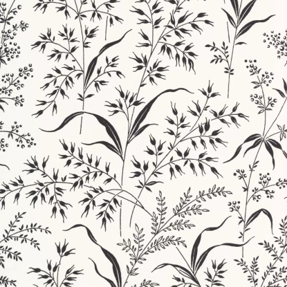 Grass field fusain Collection Soliflore Casadeco