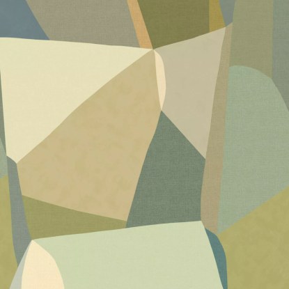 Pulse vert Collection Symphony Papier peint panoramique Caselio