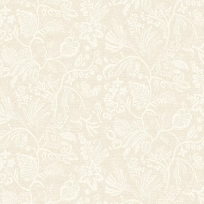 Pastel ivoire Collection Broderies Papier peint Casamance