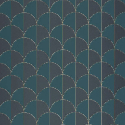 Mariette bleu nuit Collection Maison Simeon Papier peint Caselio