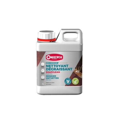 Nettoyant dégraissant pour terrasse, bardages et parquets Soapclean 1L Owatrol