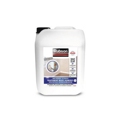 Traitement murs humides anti-humidité pour murs intérieurs 2.5L Rubson