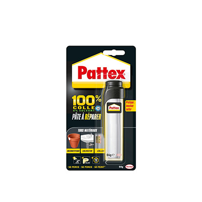 100% Pâte à réparer 64g Pattex