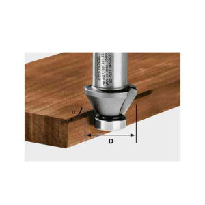 Fraise à chanfreiner HW 45°-OFK 500 pour OFK 500 Festool