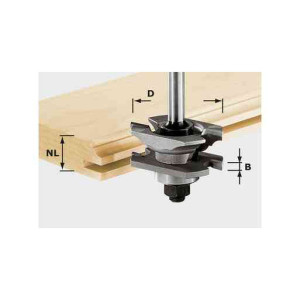 Fraise à rainurer/profiler HW S8 D46 x D12-NT Festool