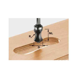 Fraise pour poignée moulurée HW S8 R16/NL32 Festool